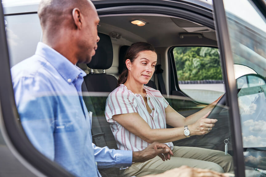Woman being trained CPC