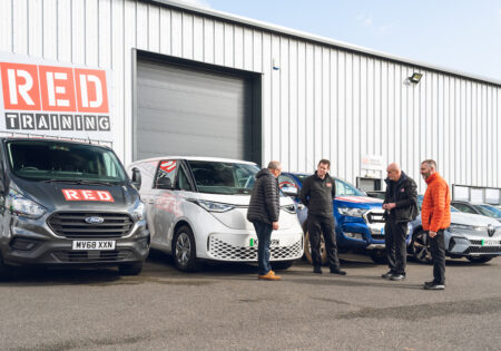 Corporate driver training team