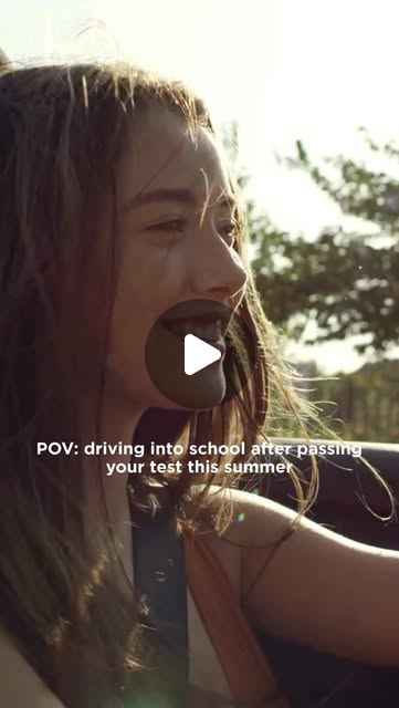 POV: driving into school after passing